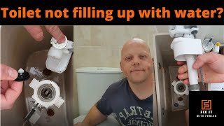 Toilet not filling with water? Easy fix!