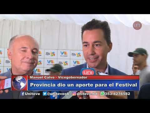 La Provincia dio aportes al Festival (Manuel Calvo, vicegobernador)