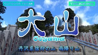 雨降り山大山(ooyama)　神奈川県西部丹沢山系標高1252m