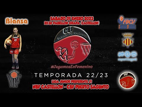 Videohighlights NBF Castellón   Junior Blansa CBF Puerto Sagunto (LIGA PREFERENTE J1 22-23)