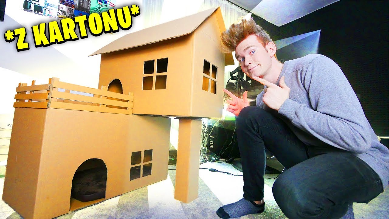 DOM DLA KOTA Z KARTONU 😱🔥
