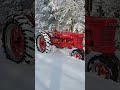 1942 Farmall H Suicide Awareness Tractor in 14" of Snow!