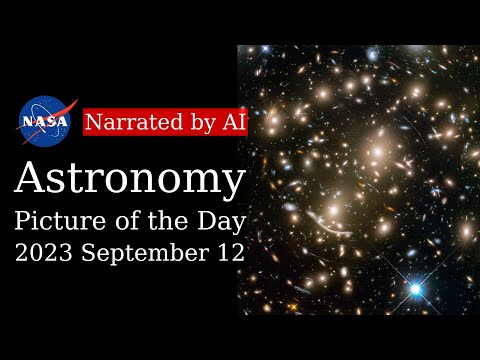 APOD: 2023-09-12 - Galaxy Cluster Abell 370 and Beyond (Narrated by Amy)