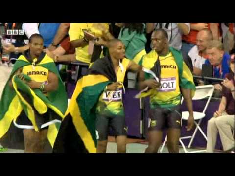 2012 London Olympics 200m Jamaica GOLD Bolt Blake Weir