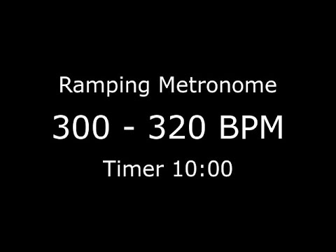 Ramping Metronome 300bpm to 320bpm (see description for more)