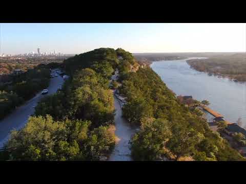 Drone flyover, Mount Bonnell, Austin TX