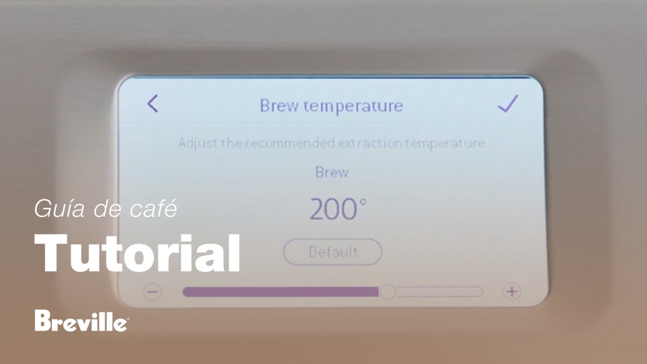 Cómo ajustar la temperatura de infusión