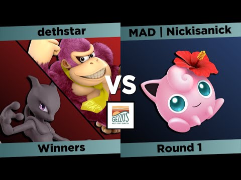 Gezzo's Smash - dethstar (Donkey Kong, Mewtwo) vs Nickisanick (Jigglypuff) - SSBU Tournament