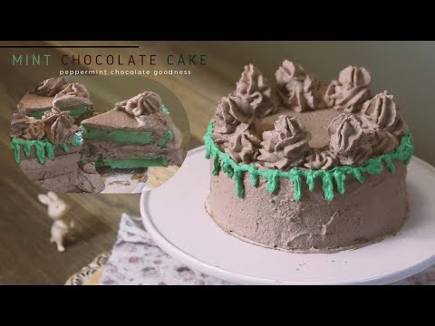 This cake is peppermint flavored! Mint Chocolate Cake | Cotton Cake | Dreamy Dessert