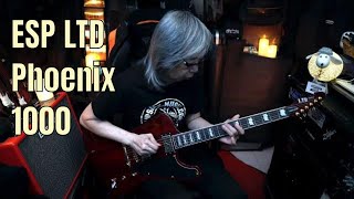 Video thumbnail for ESP LTD Phoenix 1000 by Jon is just TOO LouD!!