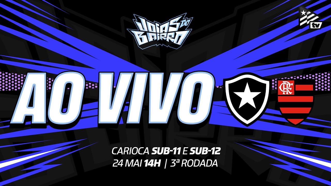 AO VIVO | Botafogo enfrenta Flamengo pelo Campeonato Carioca Sub-11 e Sub-12