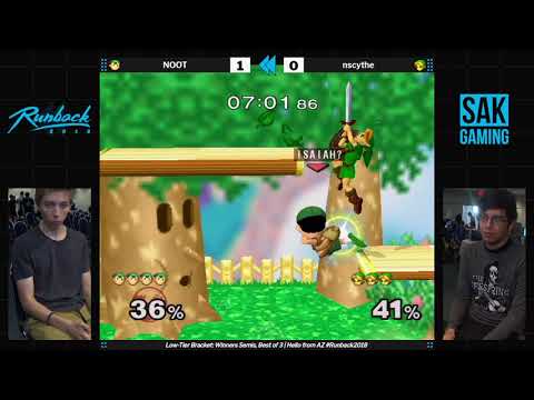 Runback 2018 Low Tier Singles Winners Semis - NOOT (Ness) vs nscythe (Young Link)
