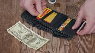 Красиве жіноче портмоне з монетницею з натуральної шкіри ST Leather 22728 чорне