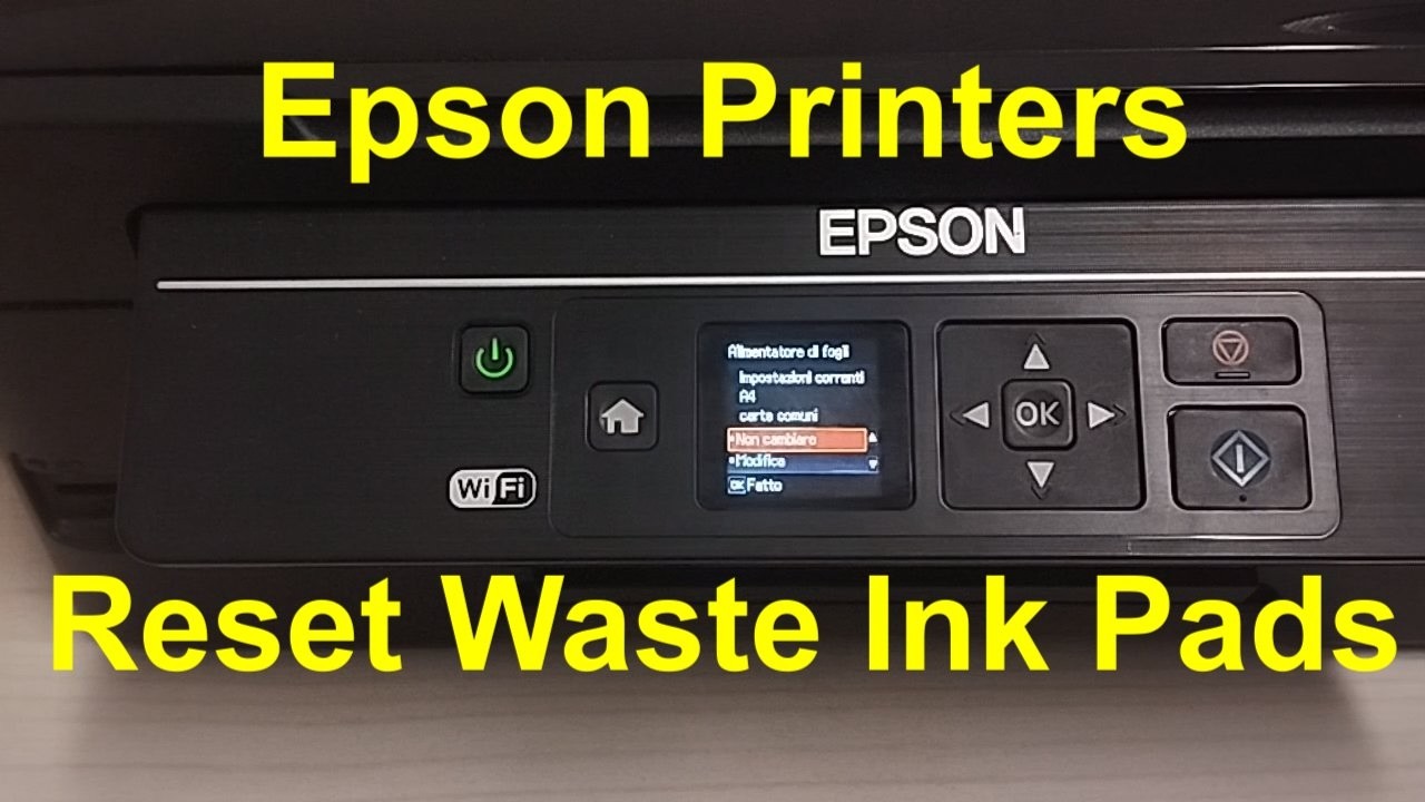 Resetting the Waste Ink Pads Epson inkjet printer WF-2510