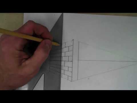 Brick Wall inTwo Point Perspective