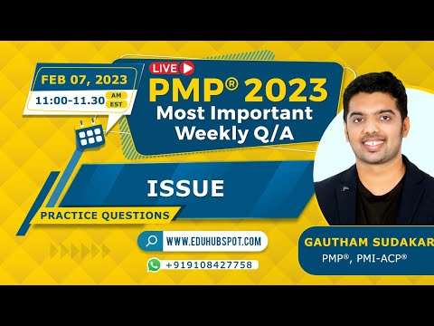 Issue PMP questions – Live Q&A (Feb 07 -2023 with EDUHUBSPOT)