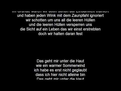 Tim Bendzko feat. Cassandra Steen - Unter die Haut (Lyrics)