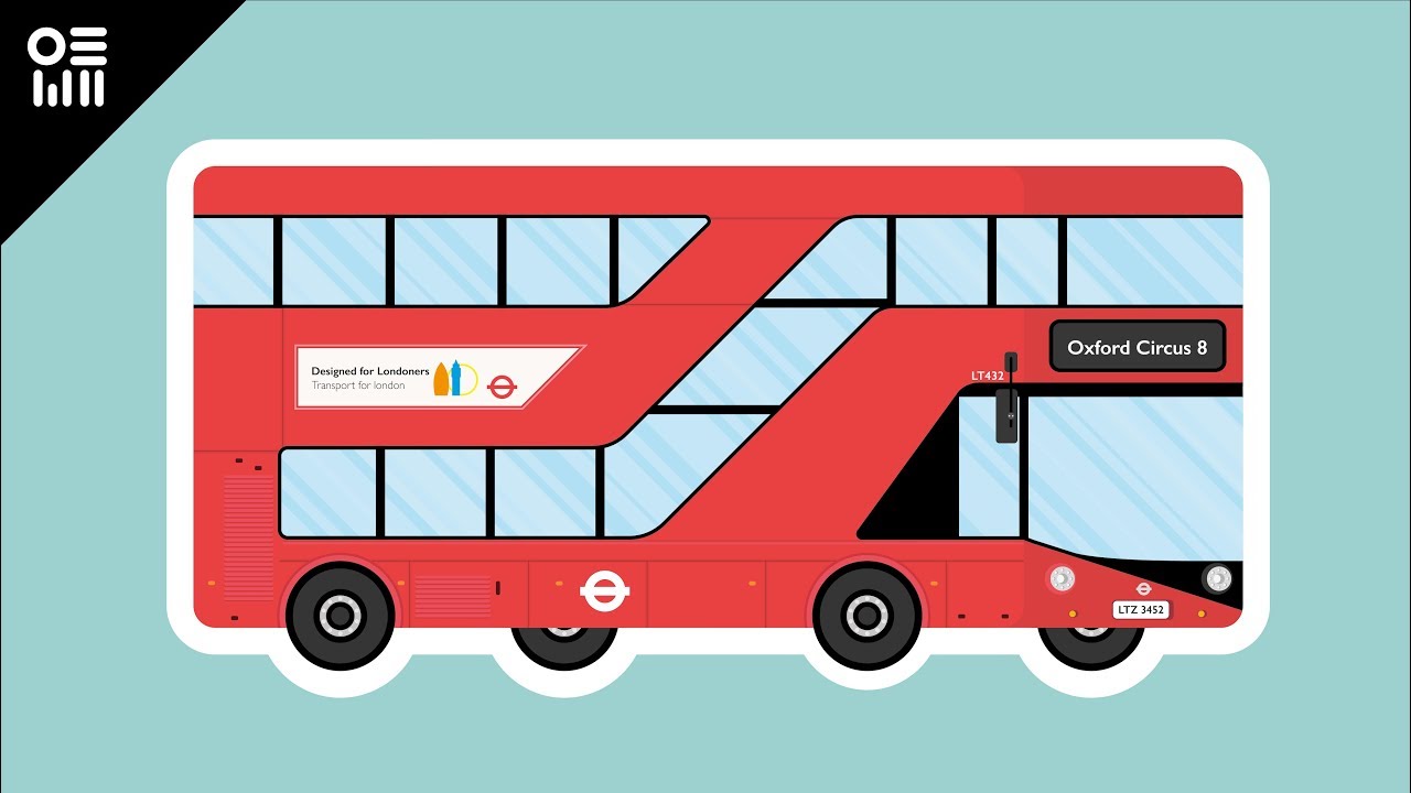 London Bus Illustration // Speed Art // Tutorial