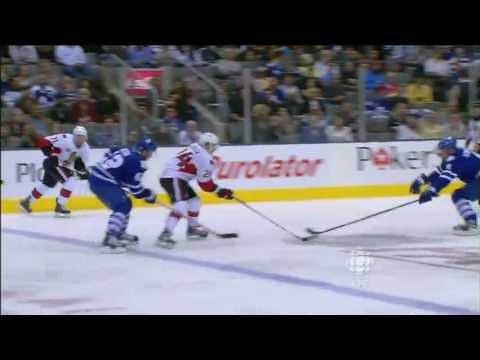 Dion Phaneuf runs over Da Costa