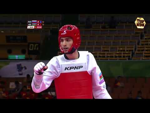 Summer Universiade, Taipei 2017. Taekwondo. Men -68. Final. KRASNOV (RUS) vs TAGHIZADE (AZE).
