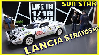 Lancia Stratos HF Rally made by Sun Star || 1/18 Scale showcase and review