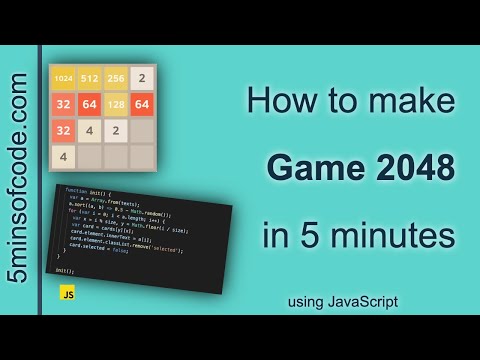 Game 2048 In 5 Mins Javascript 5minsofcode Com