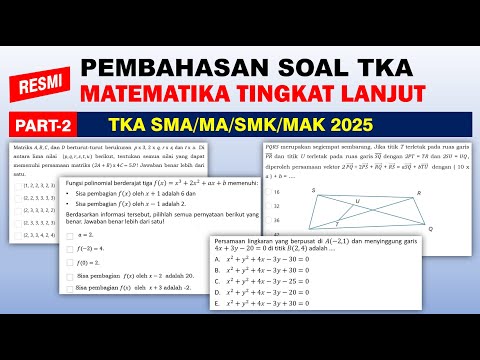 Limit Fungsi Aljabar & Trigonometri Menuju Tak Hingga TKA SMA