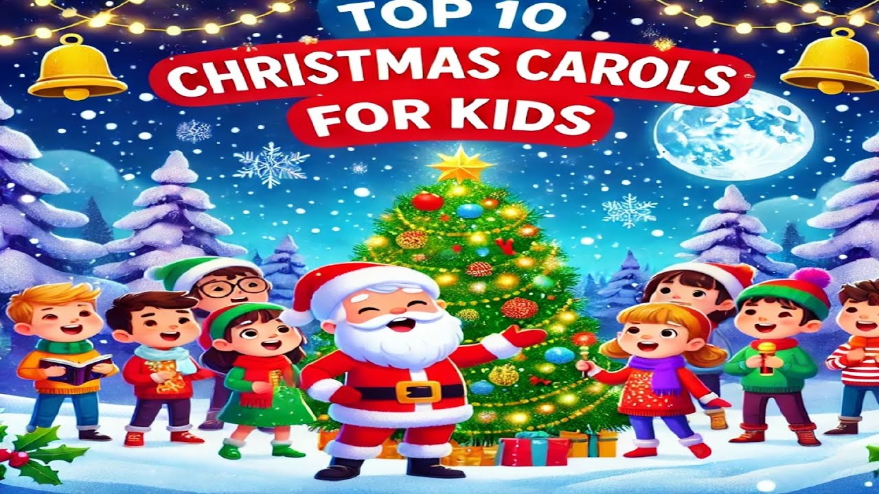 🎄✨ "Top 10 Christmas Carols for Kids 🎶 | Sing Along with Jingle Bells, Silent Night & More! 🎅🌟