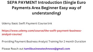 SEPA PAYMENT Introduction (Single Euro Payments Area  Beginner Easy way of understanding)