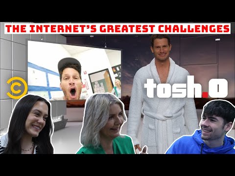 BRITISH FAMILY REACTS To TOSH.0 - The Internet's Greatest Challenges!