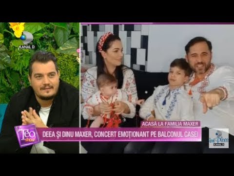 Teo Show - DEEA SI DINU MAXER, concert emotionant pe balconul casei! Cum au reactionat vecinii?