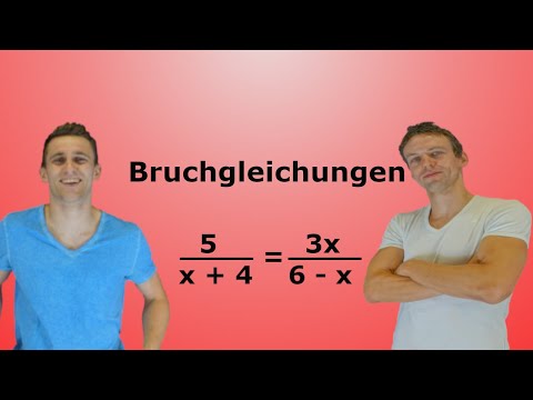 Bruchgleichungen lösen, mit Aufgaben+Lösung