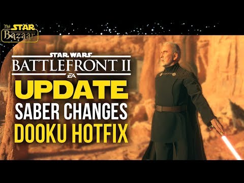 Lightsaber Changes And Count Dooku Hotfix | Battlefront 2 News Update