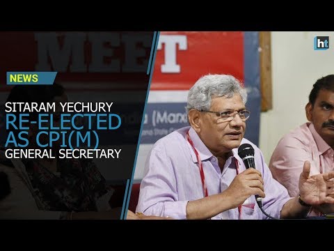 Sitaram Yechury re-elected as CPI(M) general secretary at 22nd party congress