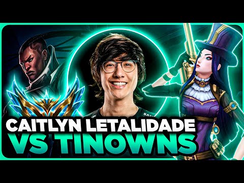 CAITLYN LETALIDADE VS O TINOWNS | MONO CAITLYN GAMEPLAY