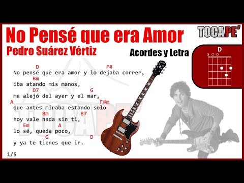 No Pense Que Era Amor - Pedro Suarez Vertiz