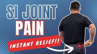 SI Joint Pain (Sacroiliitis) Relief Stretches and Exercises | INSTANT RELIEF