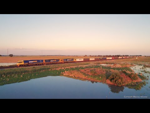 Diverted 7SP4 Pacific National Freight Train, 106 Wagons (3/12/2022) - PoathTV Australian Railways