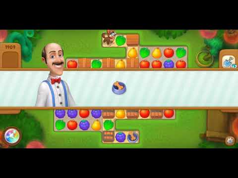 Gardenscapes Level 1909 Walkthrough "No Boosters Used"