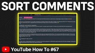 Download the video "How to Sort YouTube Comments by Oldest First | Search For Specific Comments on YouTube"