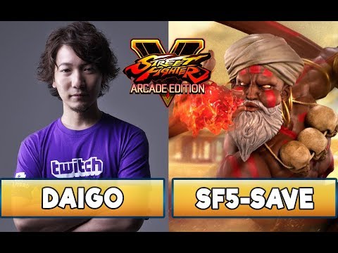 DAIGO UMEHARA vs SF5-SAVE - FT3 - Guile vs Dhalsim - Street Fighter V Arcade Edition