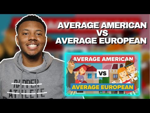 AMERICAN Reacts To Average American vs Average European - How Do They Compare? - People Comparison