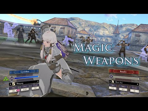 Fire Emblem:  Complete Magic's Weapons Showcase with 99 Max magic stat Lysithea