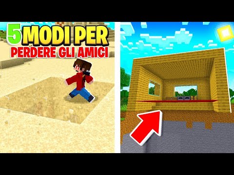 5 MODI per PERDERE i TUOI AMICI su MINECRAFT