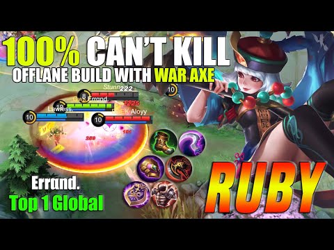 Super Aggressive Off-lane Ruby!|Ruby Best Build 2021|[Top 1 Global] Ruby By  Errαnd.| MLBB