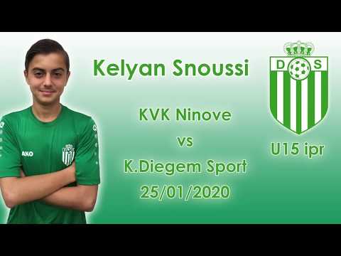 Kelyan Snoussi U15 ipr K Diegem Sport vs KVK Ninove (25/01/2020)