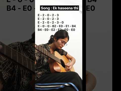 Guitar Chords for Ek hasina thi ( guitar tabs) | karz - easy guitar chords ek haseena thi #guitar