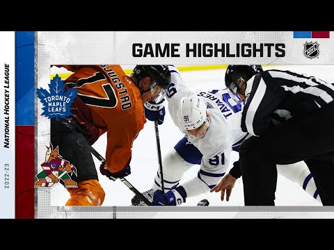 Maple Leafs @ Coyotes 12/29 | NHL Highlights 2022