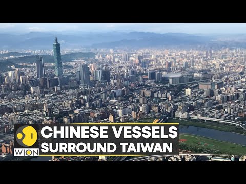 中國船隻越過臺灣的中間線，51架戰機，6艘軍艦在臺灣海峽被發現 | WION (Chinese ships cross Taiwan's median line, 51 warplanes , 6 warships spotted in Taiwan strait | WION)