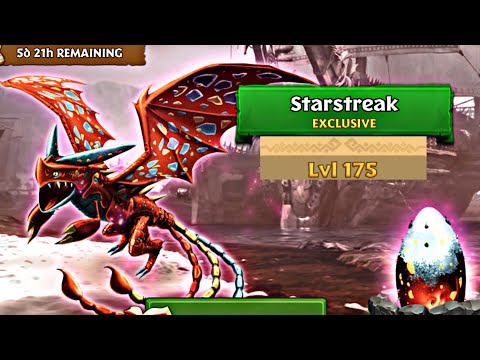 STARSTREAK Max Level 175 Titan Mode - Exclusive Triple Stryke - Dragons:Rise of Berk